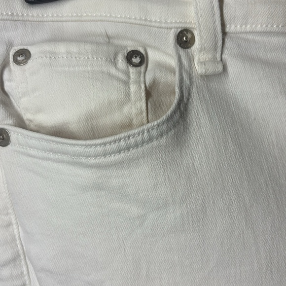 Rag & Bone white jeans, high rise ankle skinny, size 28, stretchy, made in USA! - Picture 2 of 12
